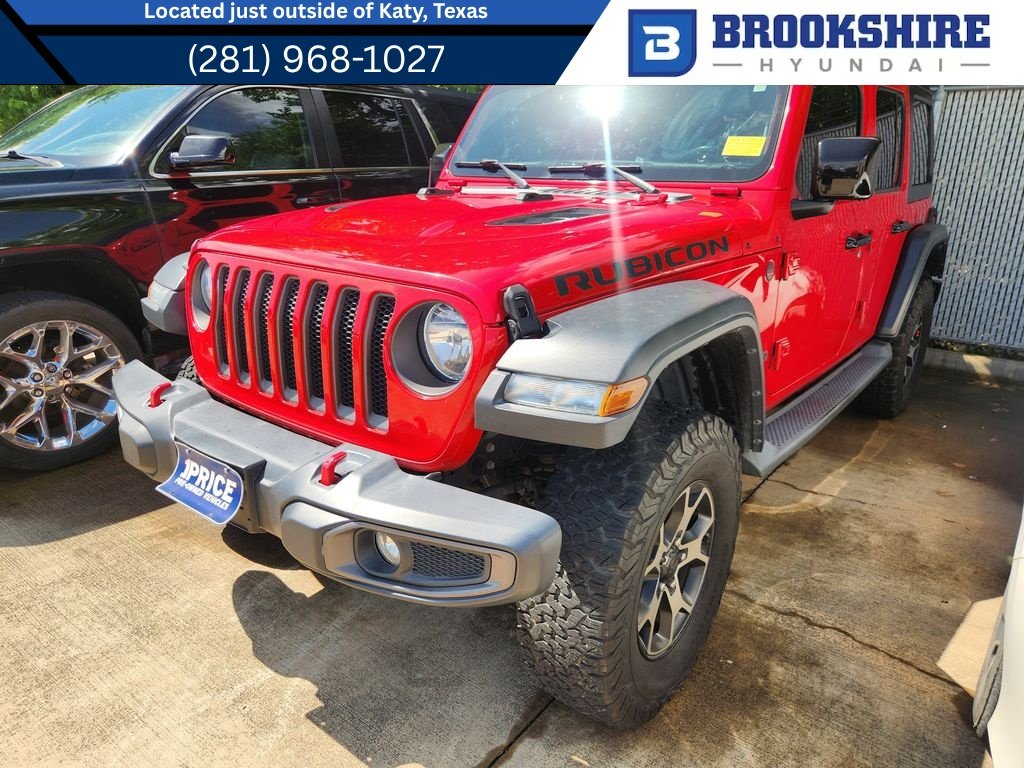 Used 2020 Firecracker Red Clearcoat Jeep Rubicon image 1