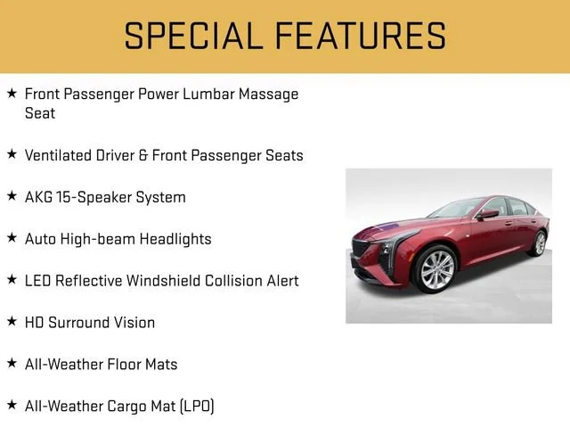 Used 2025 Radiant Red Tintcoat Cadillac Premium Luxury image 20