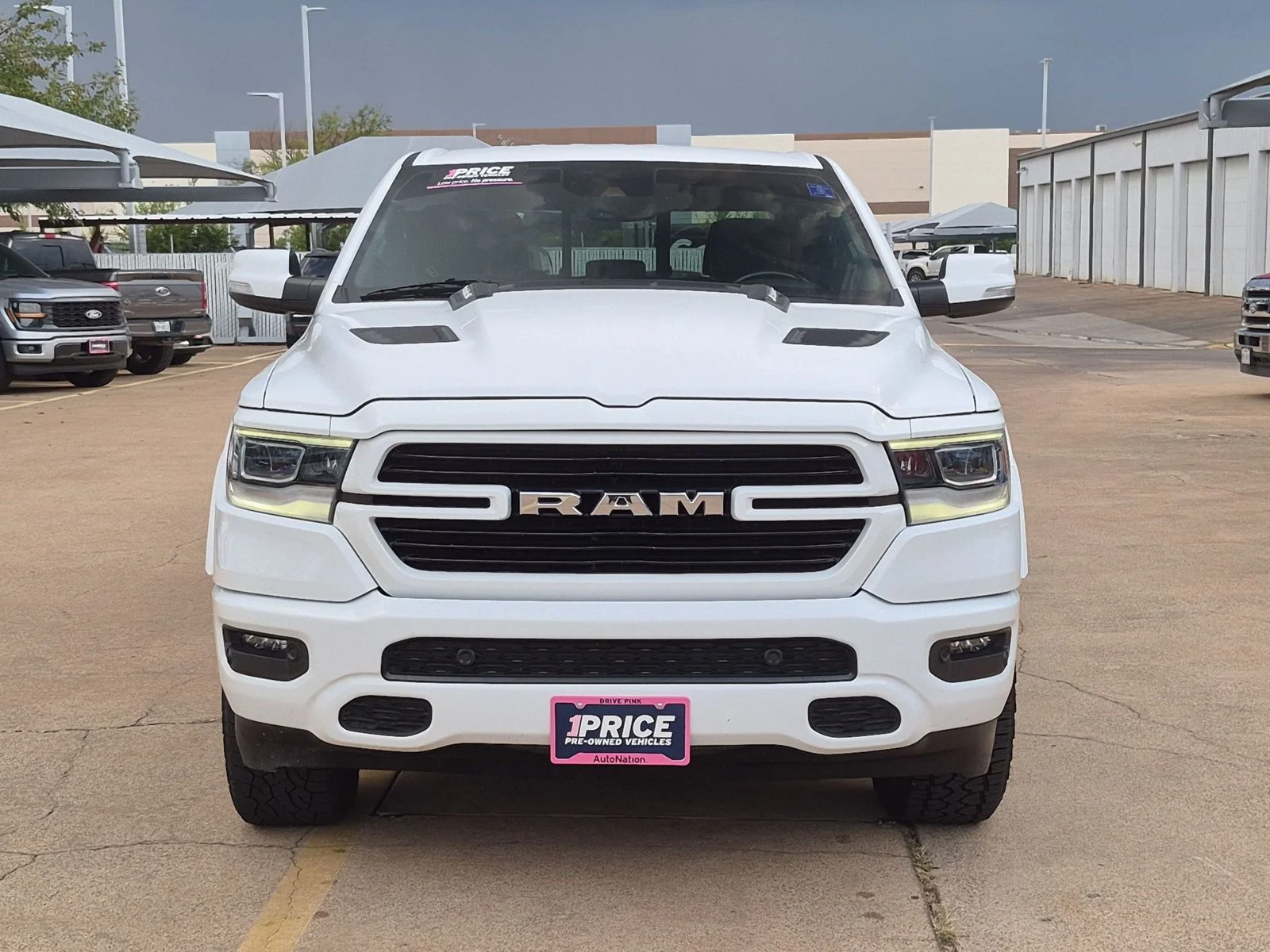 Used 2021 Bright White Clearcoat Ram Laramie image 2