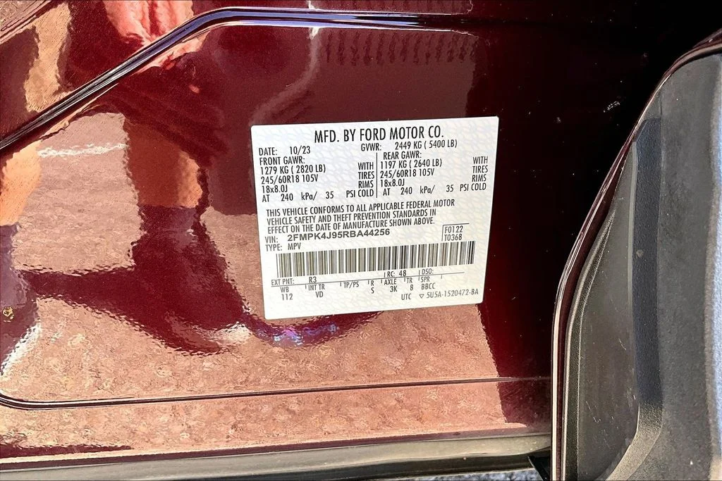 Certified Used 2024 Burgundy Ford SEL image 35