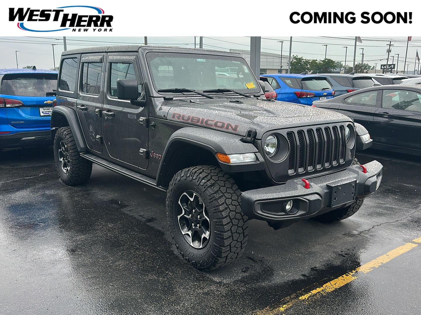 Used 2023 Granite Crystal Metallic Clearcoat Jeep Rubicon image 1