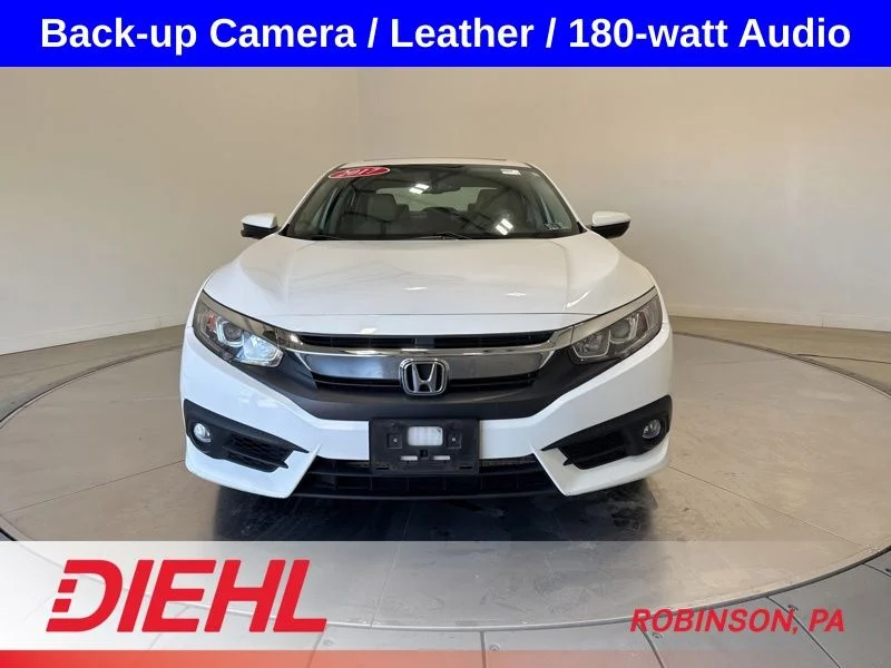 Certified 2017 Honda Civic EX-L with VIN 19XFC1F78HE027543 for sale in McKees Rocks, PA