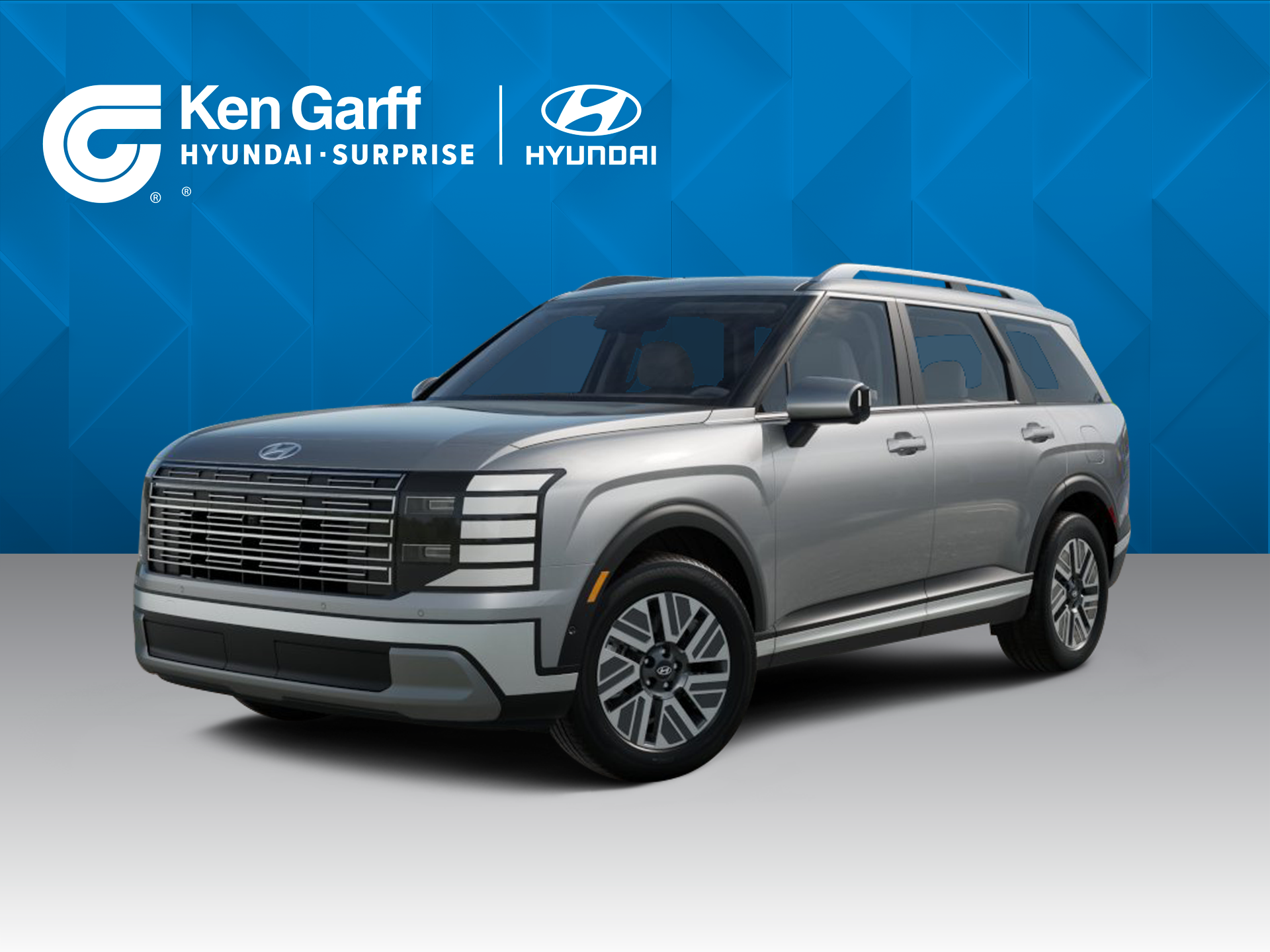 New 2027 Shimmering Silver Hyundai Blue SEL Premium 7P image 2