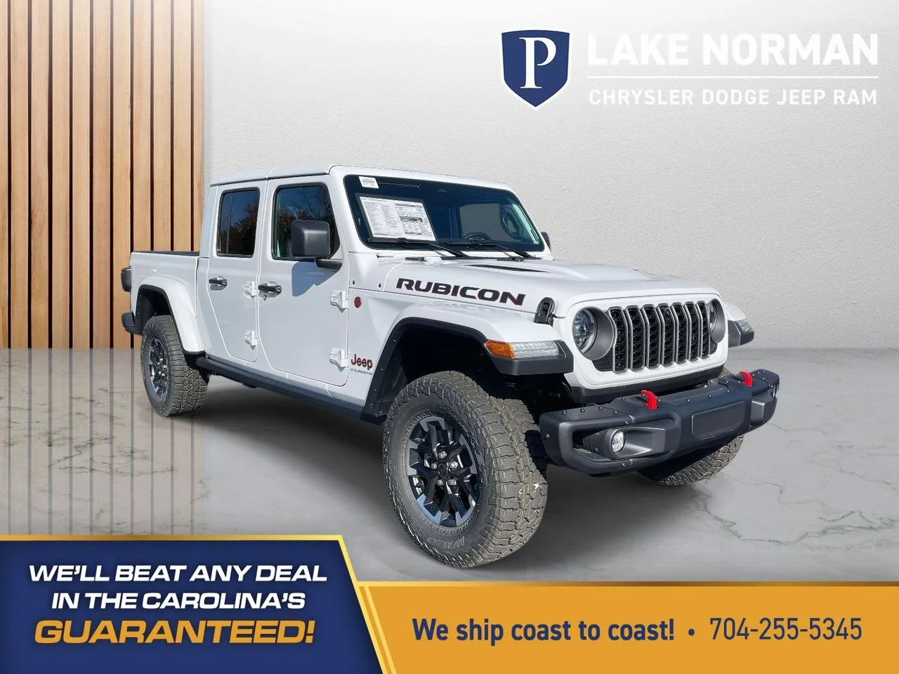 New 2026 Bright White Clear-Coat Exterior Paint Jeep Rubicon X image 1