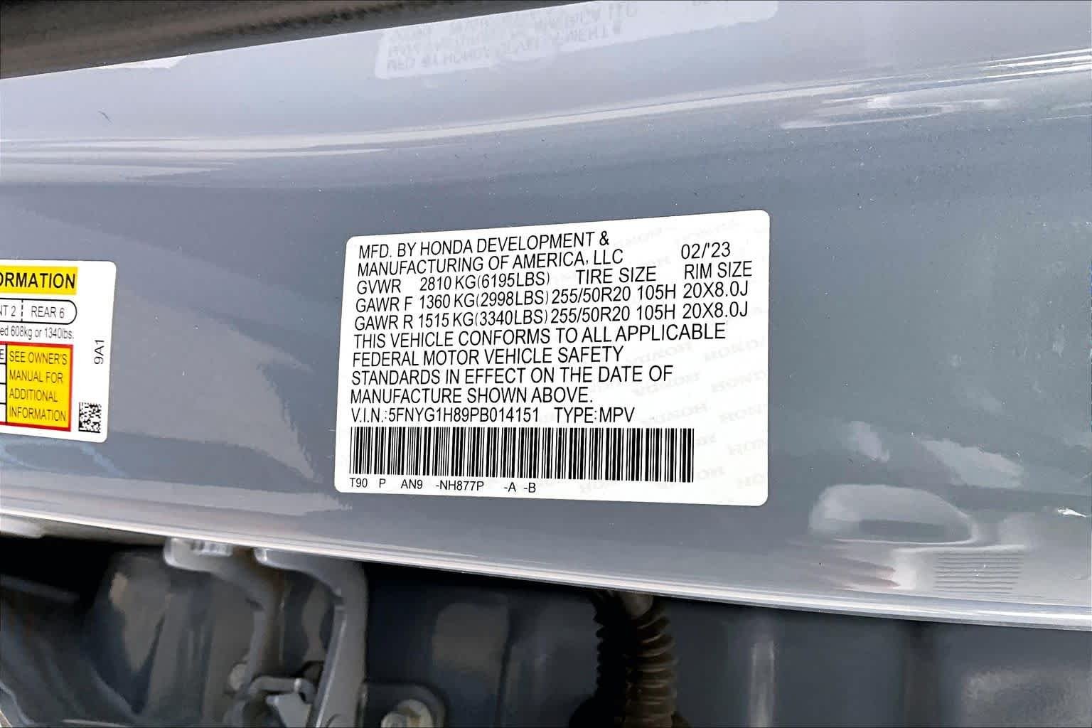 Used 2023 Sonic Gray Pearl Honda Elite image 36