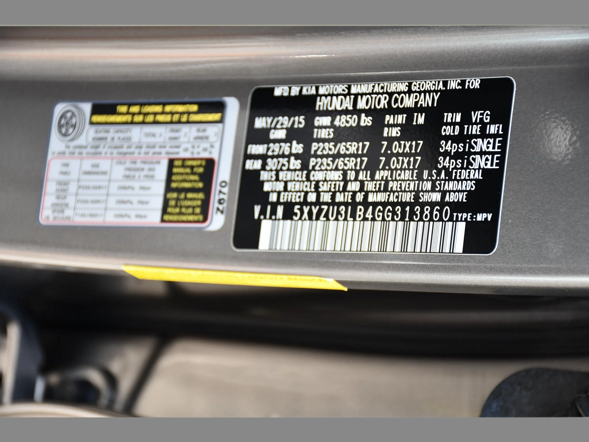 Used 2016 Mineral Gray Hyundai 2.4L (A6) image 20