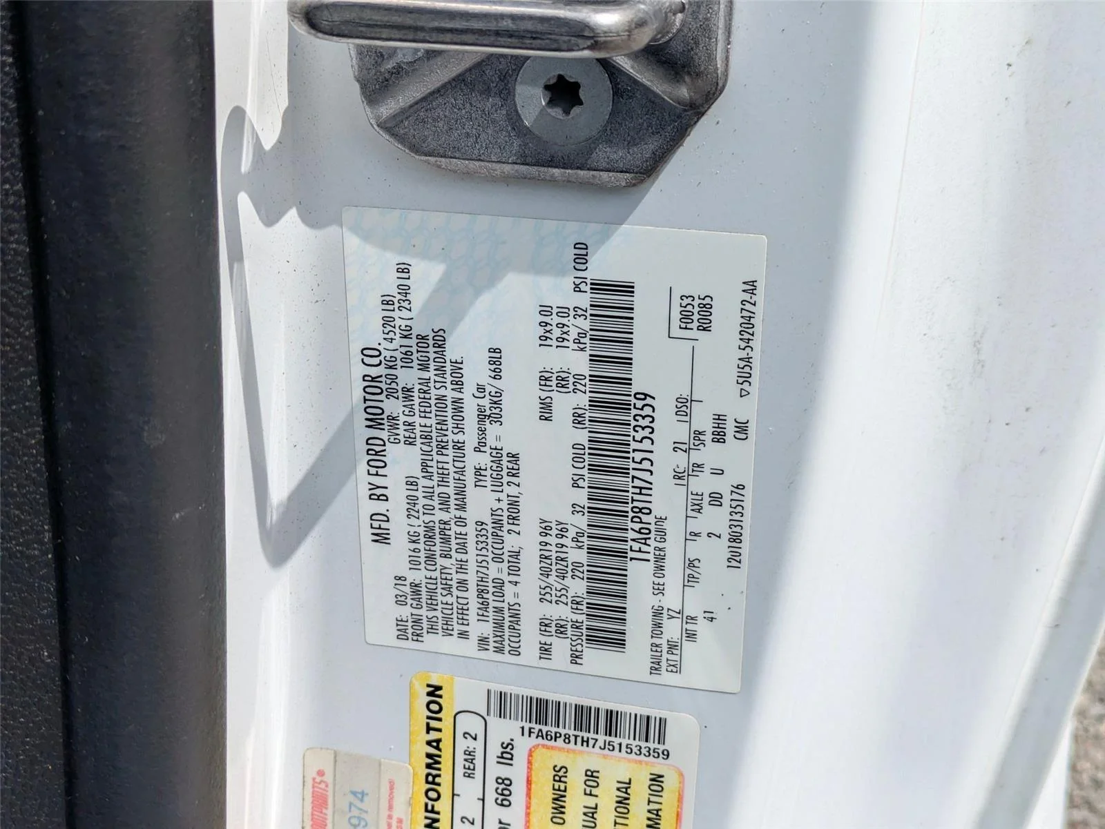 Used 2018 Oxford White Ford EcoBoost Premium image 8