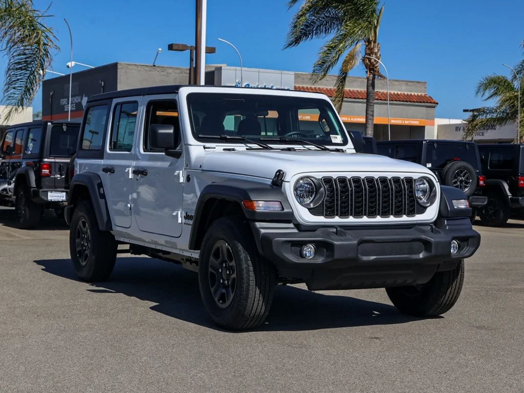 New 2026 Bright White Clear-Coat Exterior Paint Jeep Sport image 1