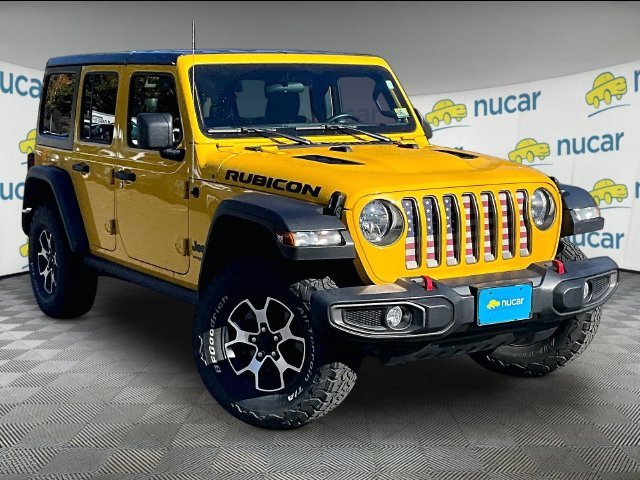 Used 2021 Yellow Jeep Unlimited Rubicon image 1