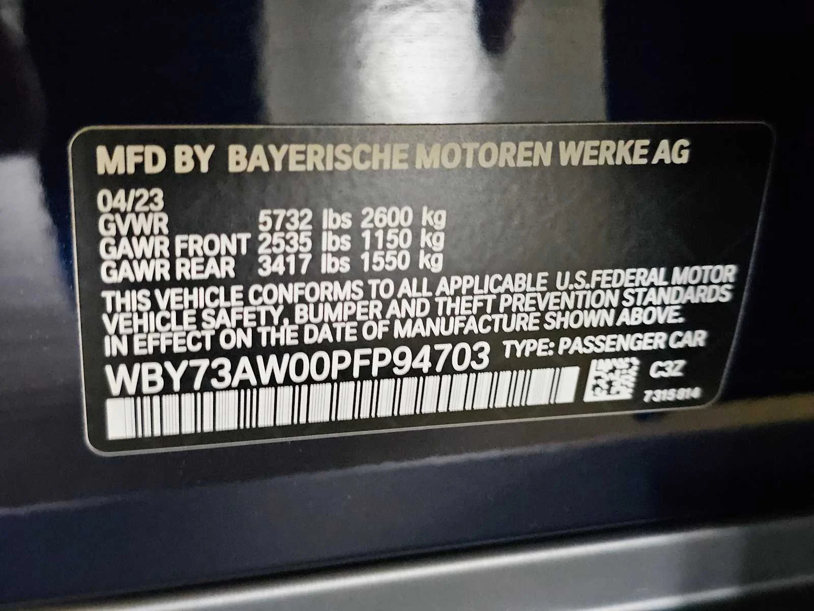 Certified Used 2023 Tanzanite Blue II Metallic BMW eDrive40 image 36