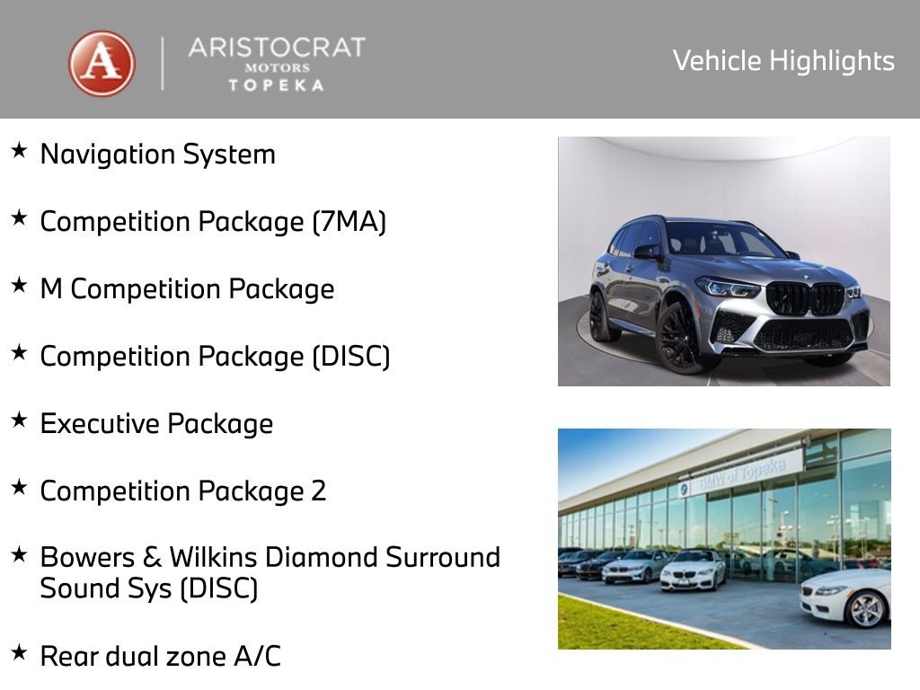 Used 2022 BMW X5 M Base with VIN 5YMJU0C0XN9L54803 for sale in Kansas City