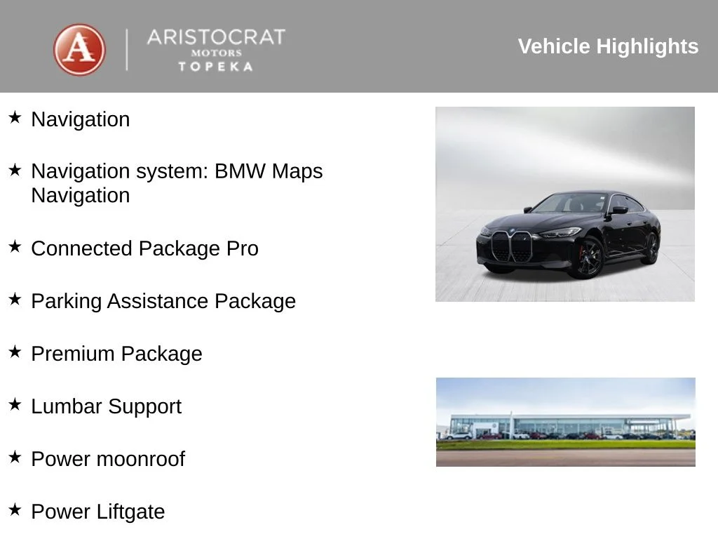 Used 2024 BMW i4 35 with VIN WBY43AW00RFR72213 for sale in Kansas City