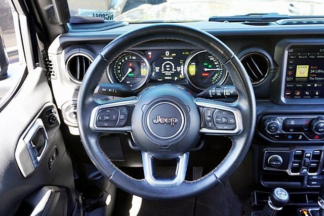 Used 2021 Black Jeep 4-Door Sahara High Altitude 4xe image 25