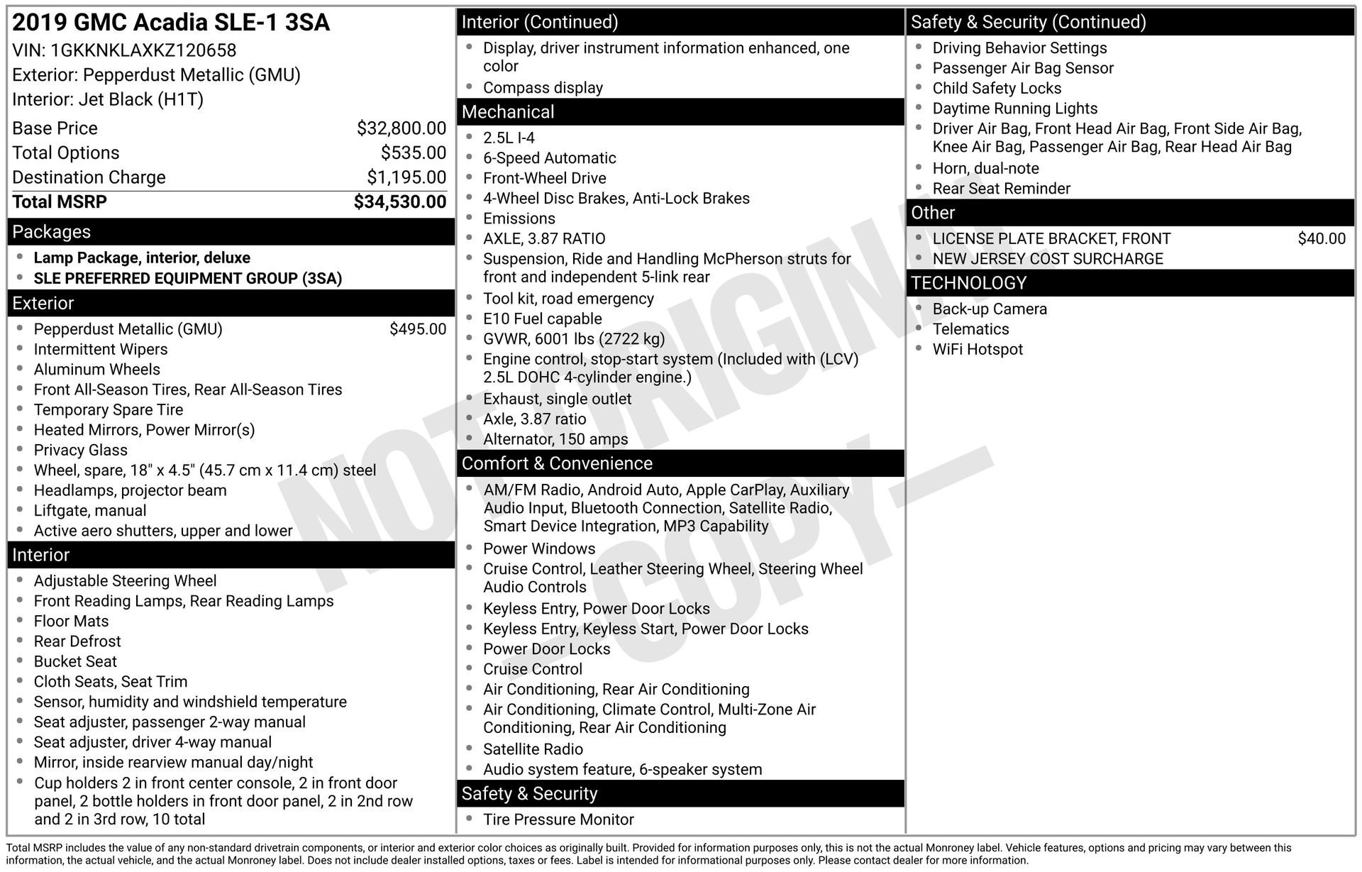 2019 GMC Acadia SLE-1 FWD's photo