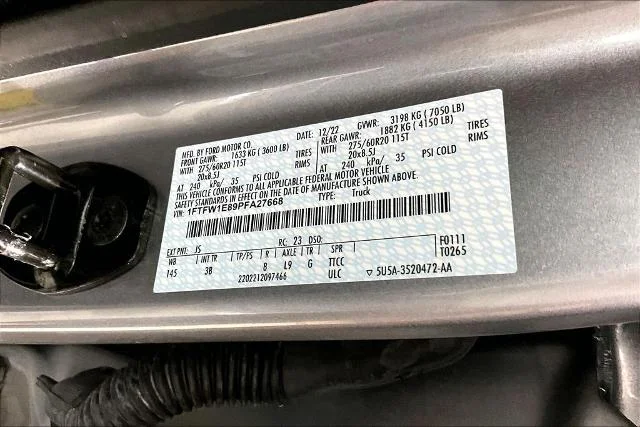 Certified Used 2023 Silver Metallic Ford Platinum image 52