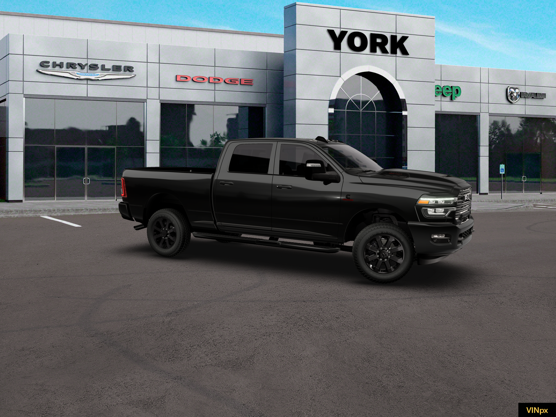 New 2026 Diamond Black Crystal Pearl-Coat Exterior Paint RAM LARAMIE image 22