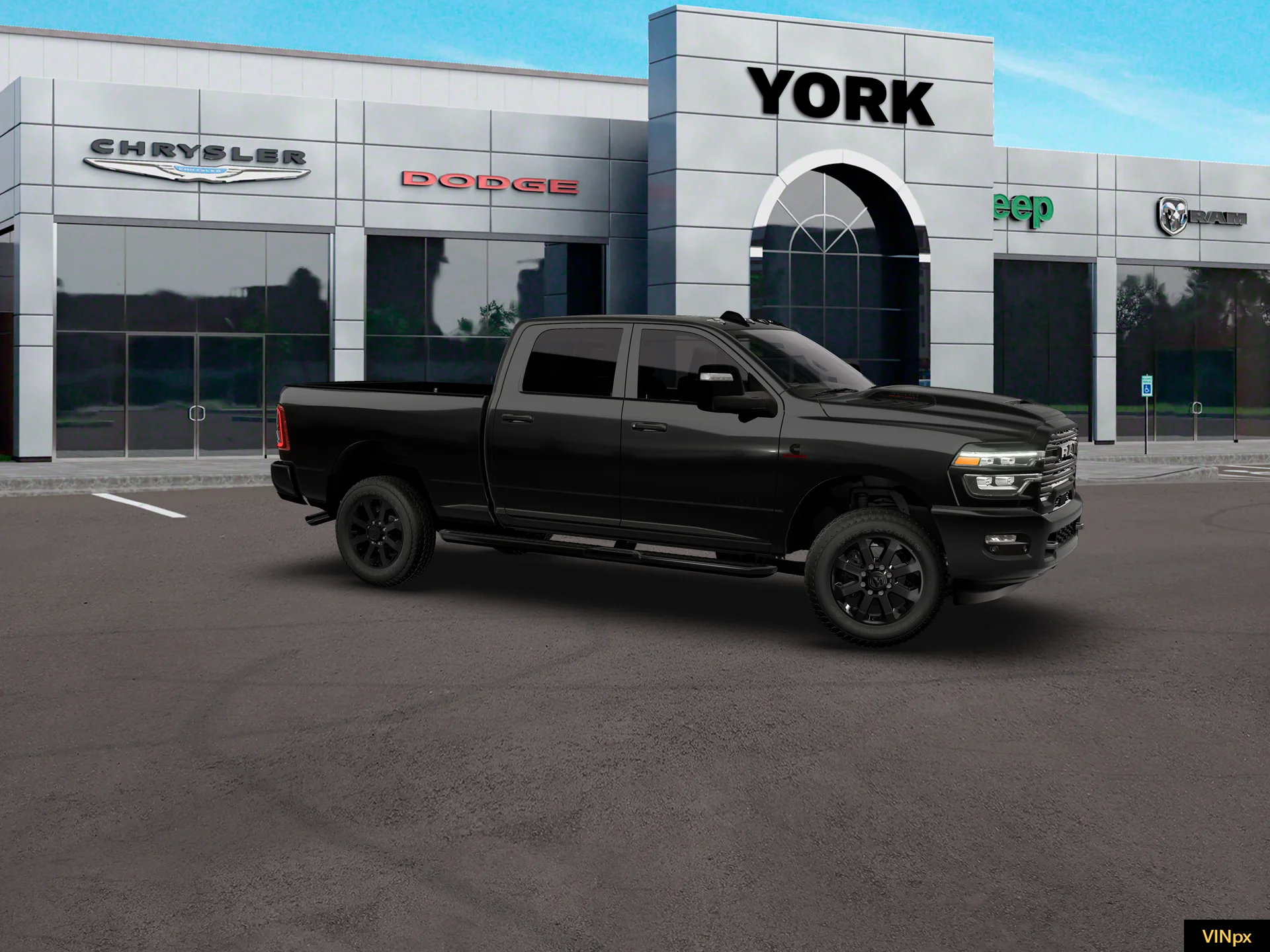 New 2026 Diamond Black Crystal Pearl-Coat Exterior Paint RAM LARAMIE image 21