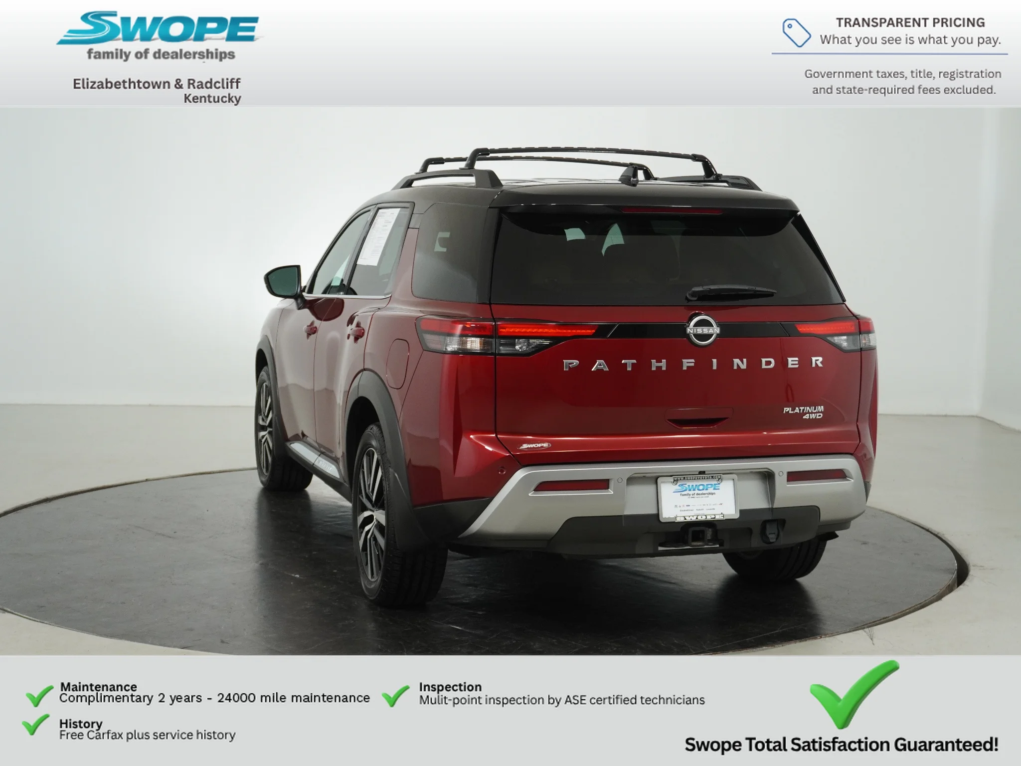 Used 2024 Scarlet Ember Tintcoat/Super Black Nissan Platinum image 5