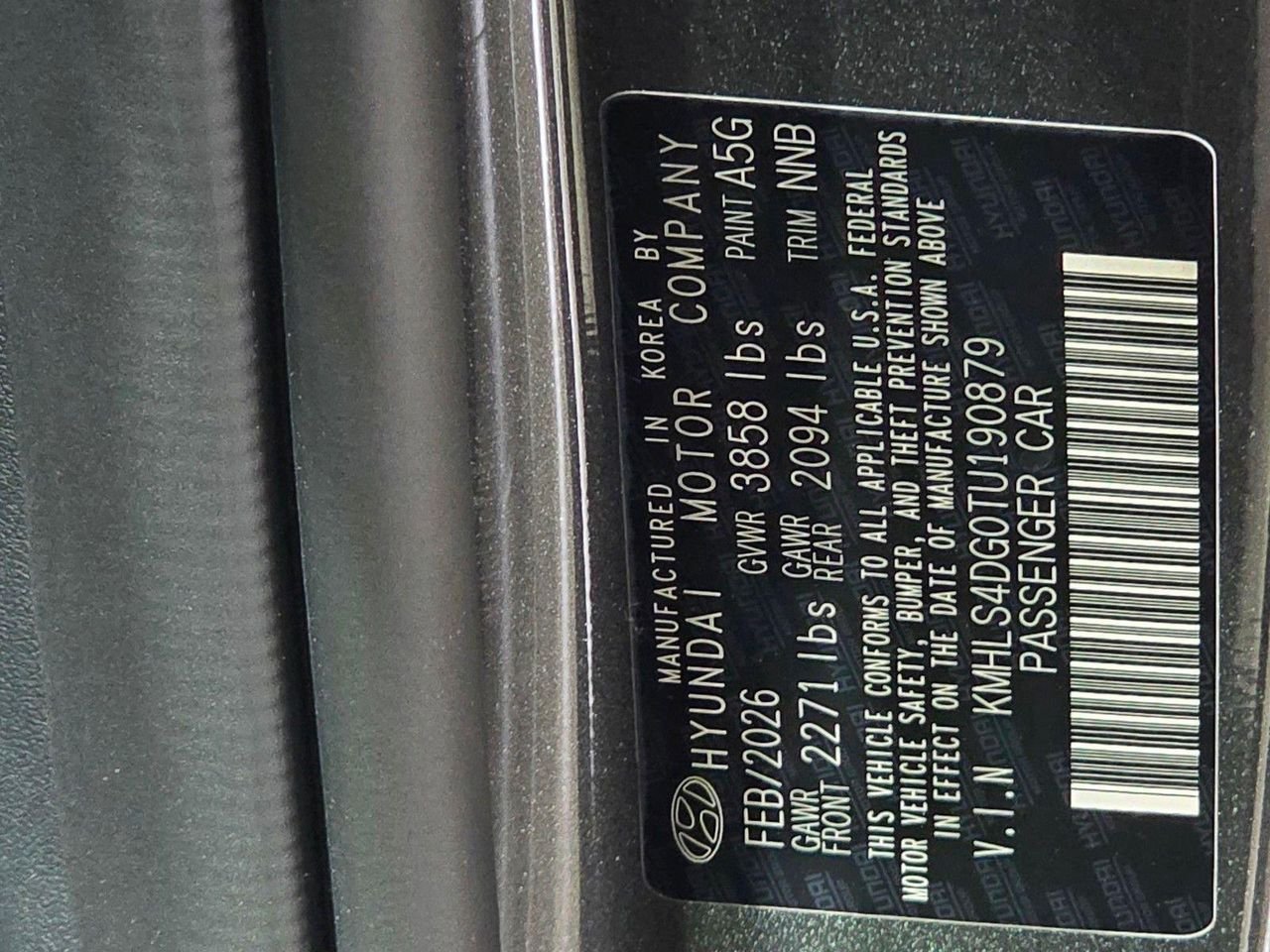 New 2026 Amazon Gray Hyundai SEL Sport image 34
