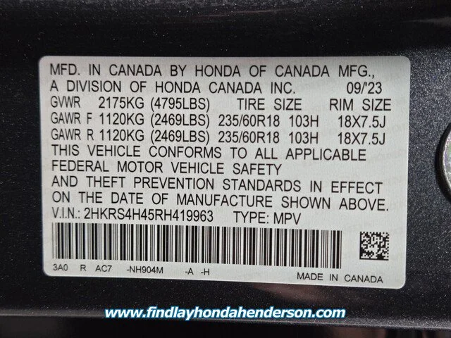 Certified Used 2024 Meteorite Gray Metallic Honda EX image 48