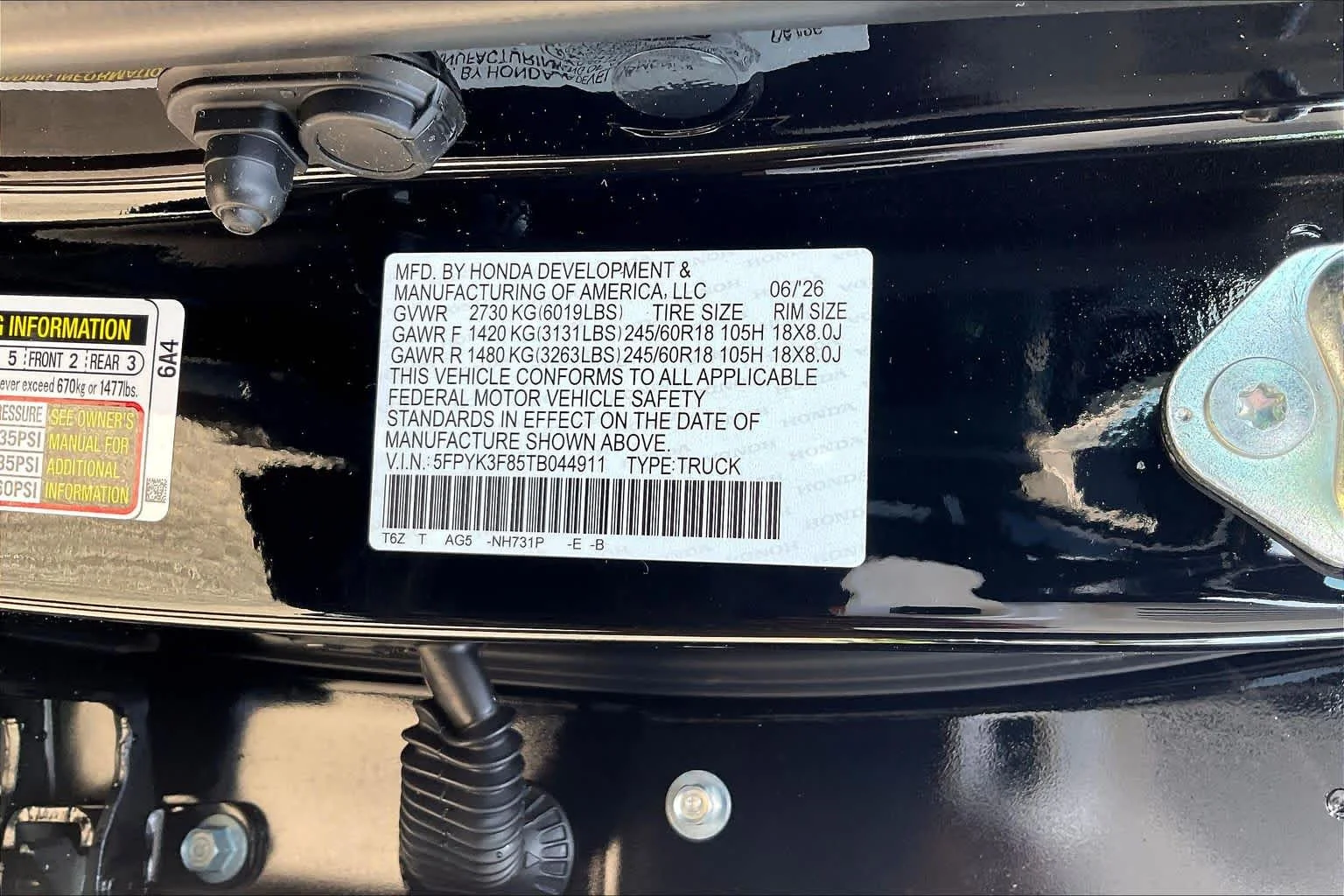 New 2026 Crystal Black Pearl Honda Black Edition image 19