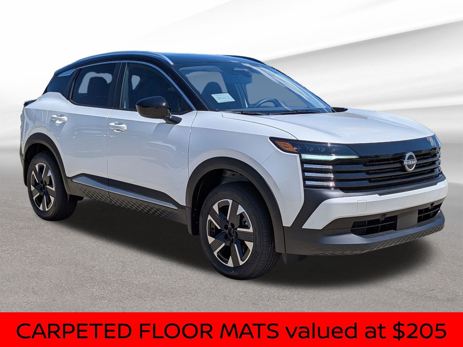 New 2026 Aspen White TriCoat / Super Black Two-tone Nissan SV image 7