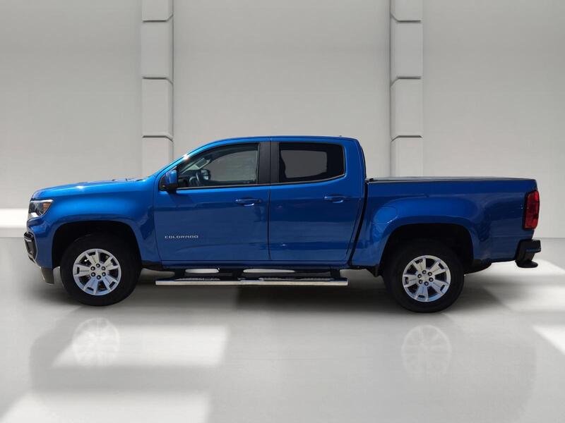 Certified Used 2021 Bright Blue Metallic CHEVROLET 2WD CREW CAB 128" LT image 2