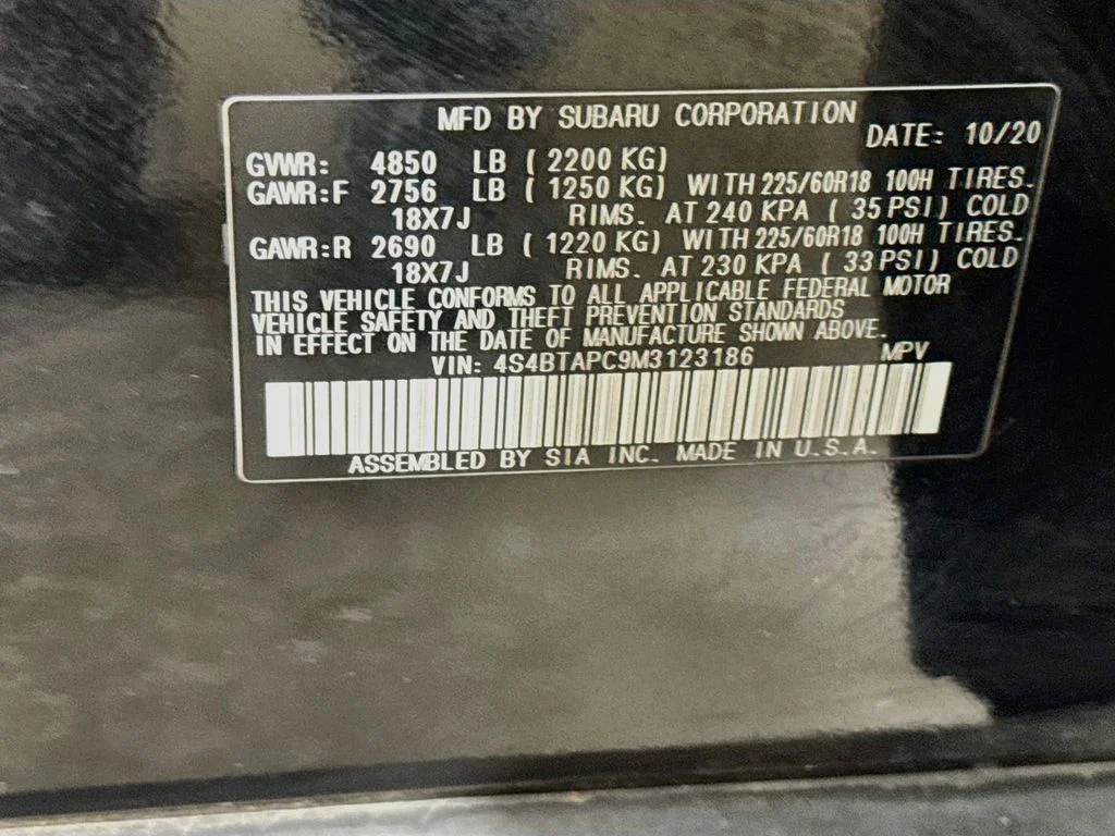 Used 2021 Black Subaru Touring image 42