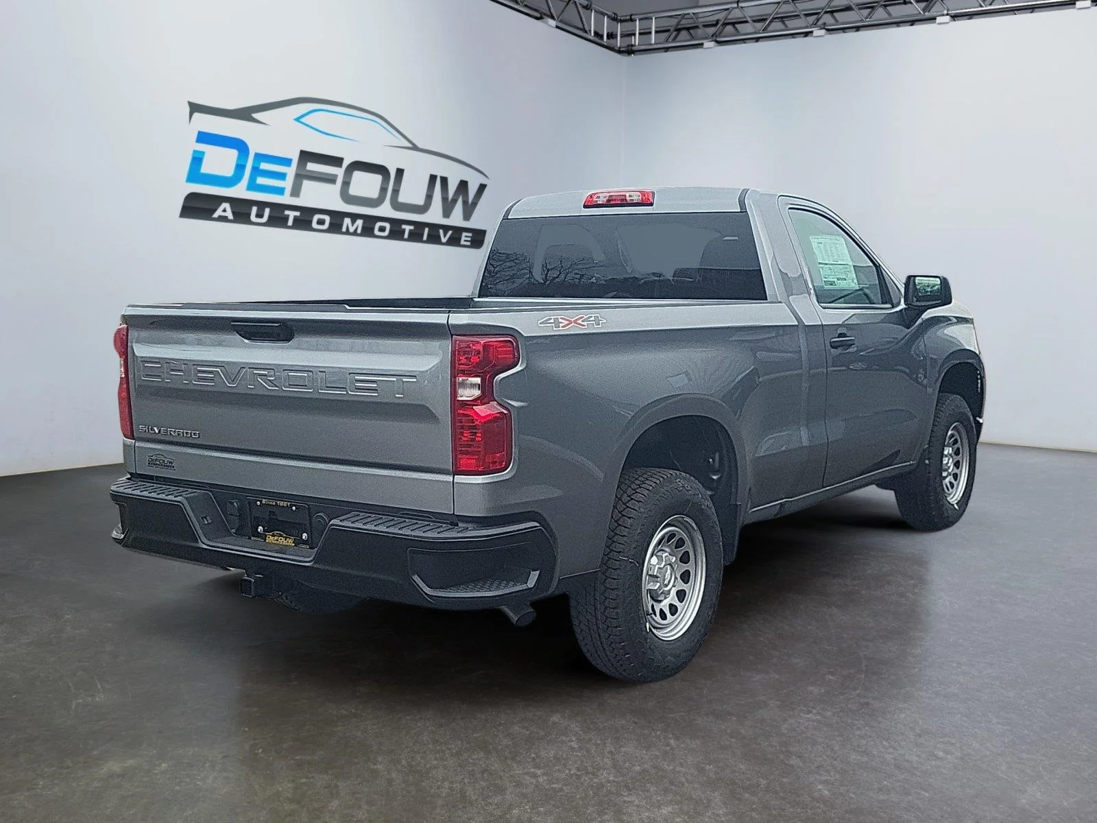Used 2026 STERLING GRAY METALLIC CHEVROLET 4WD REG CAB 126" WORK TRU image 3