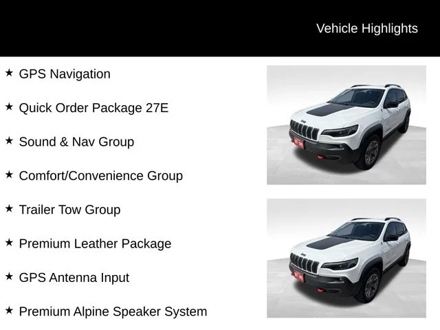 Used 2022 White Jeep Trailhawk image 8