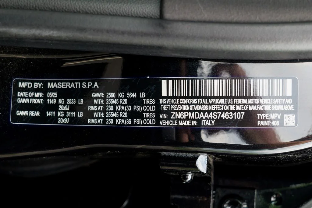 New 2025 Nero Noctis Black Maserati Base image 58