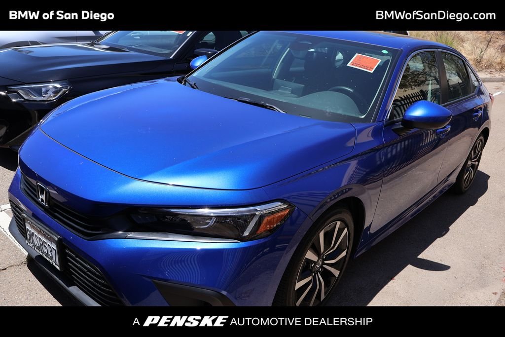 Used 2024 Aegean Blue Metallic Honda EX image 1