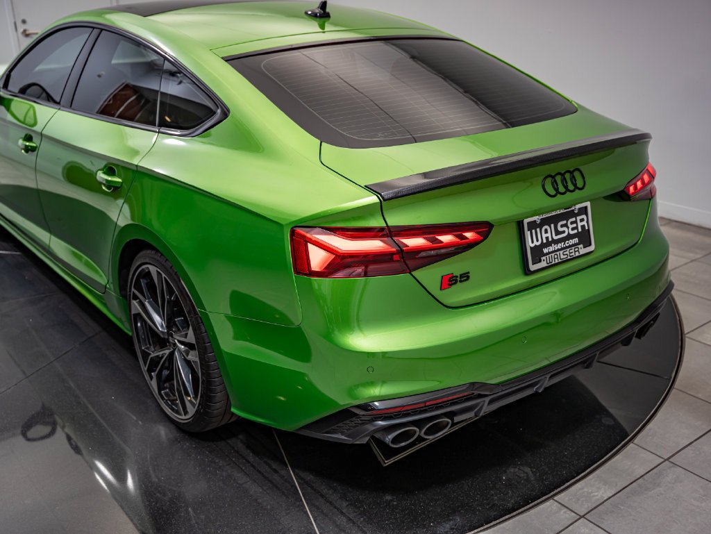 Used 2023 Java Green Metallic Audi Premium Plus image 19