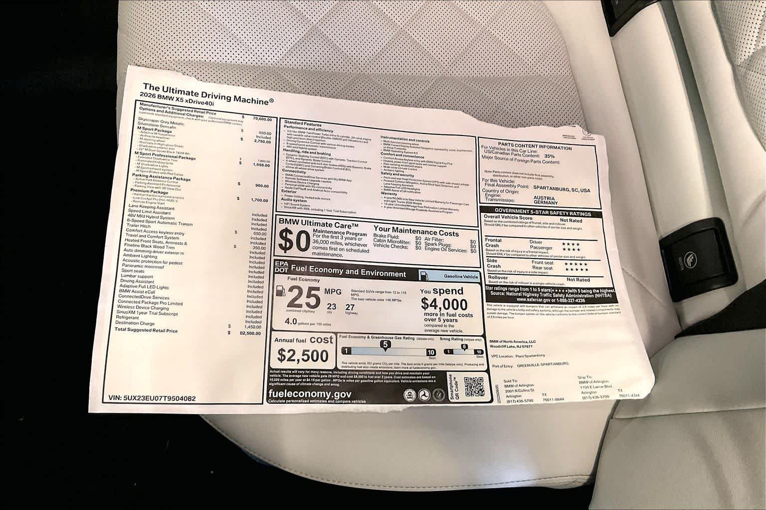 New 2026 Skyscraper Grey Metallic BMW xDrive40i image 19
