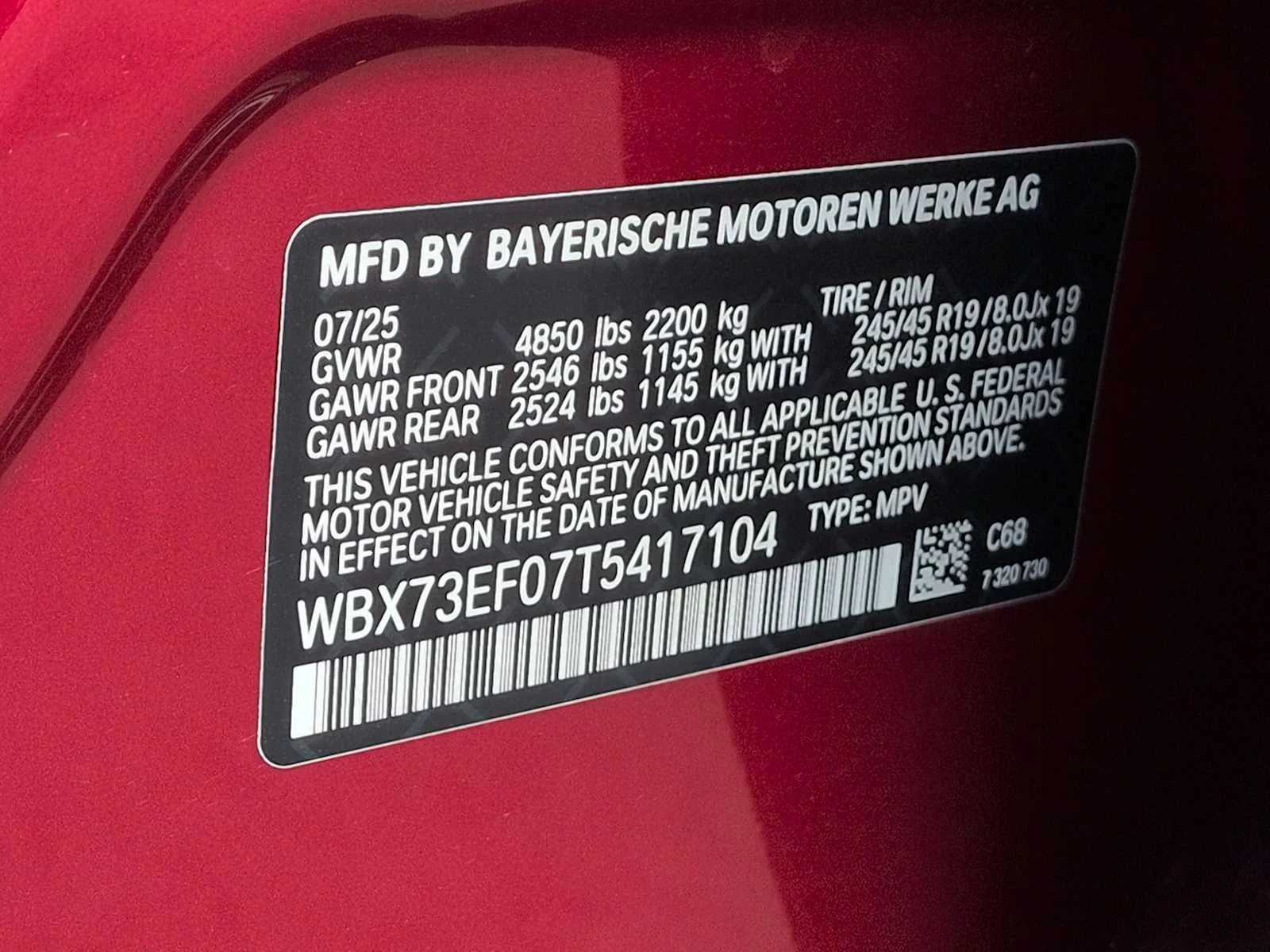 New 2026 Vegas Red Metallic BMW xDrive28i image 37