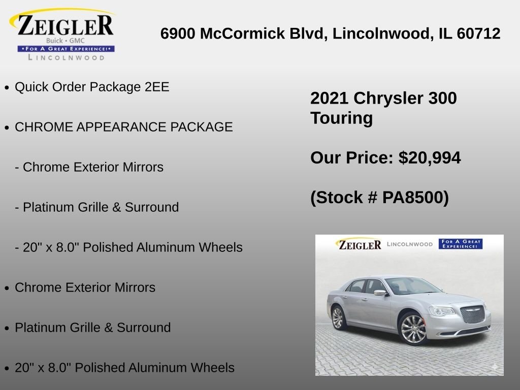 Used 2021 Silver Chrysler Touring image 6