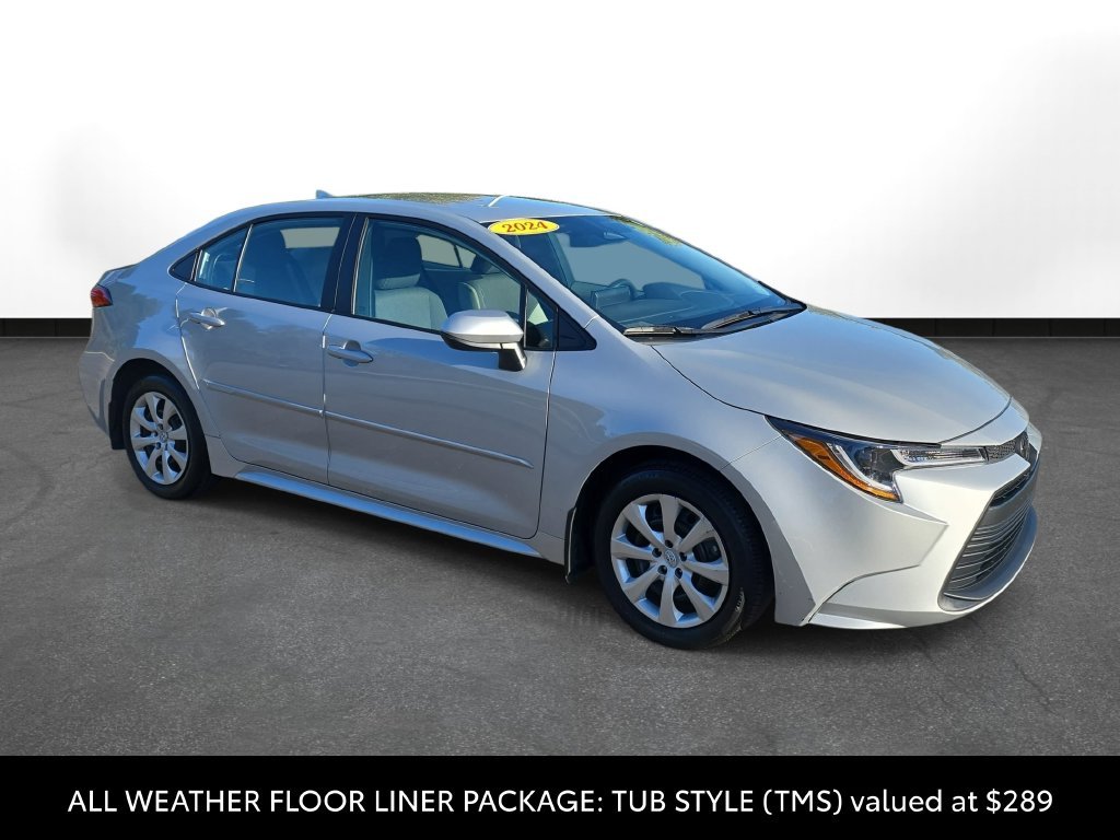 Certified Used 2024 Silver Toyota LE image 3