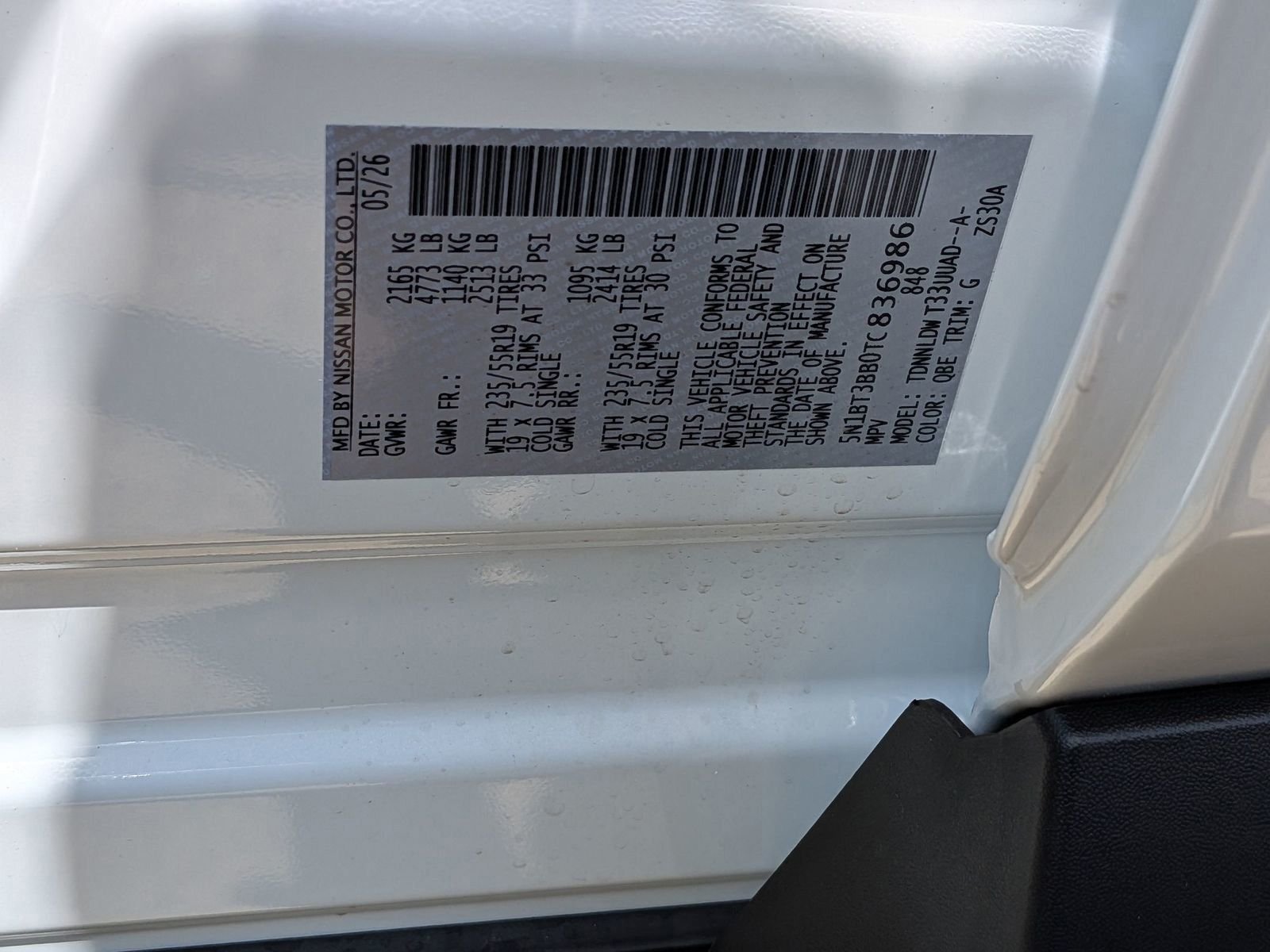 New 2026 Everest White Pearl TriCoat Nissan Dark Armor™ image 23