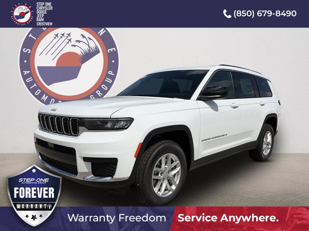 New 2026 Bright White Clear-Coat Exterior Paint Jeep Laredo X image 1