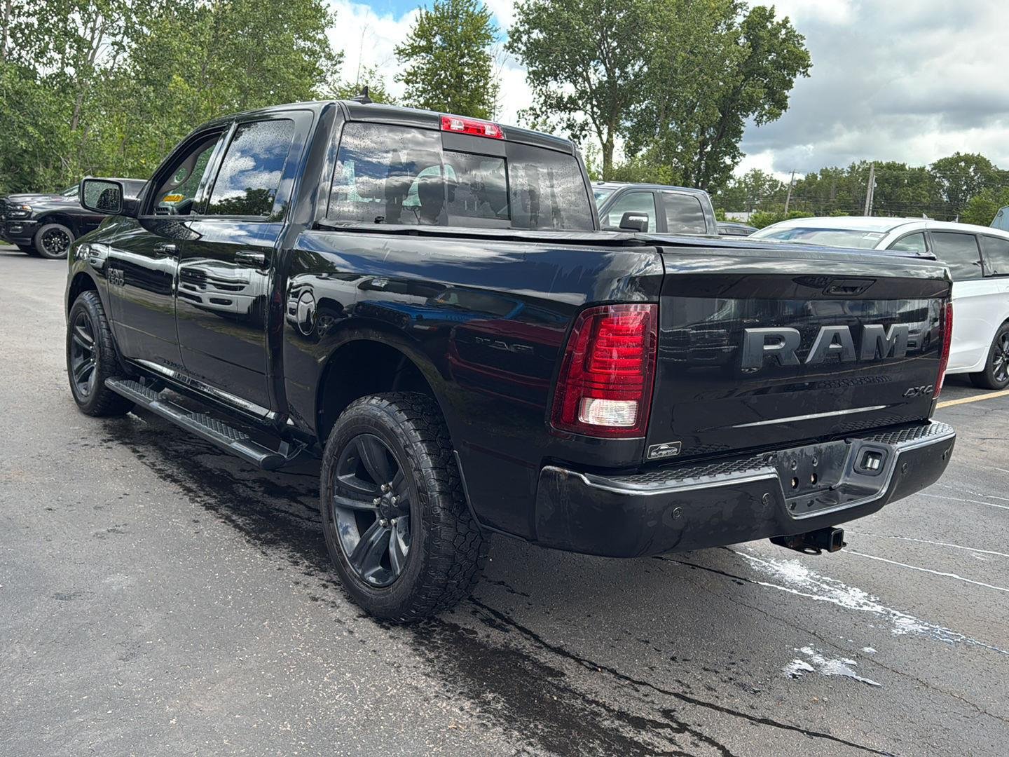 Used 2018 Brilliant Black Crystal Pearlcoat Ram Night image 11