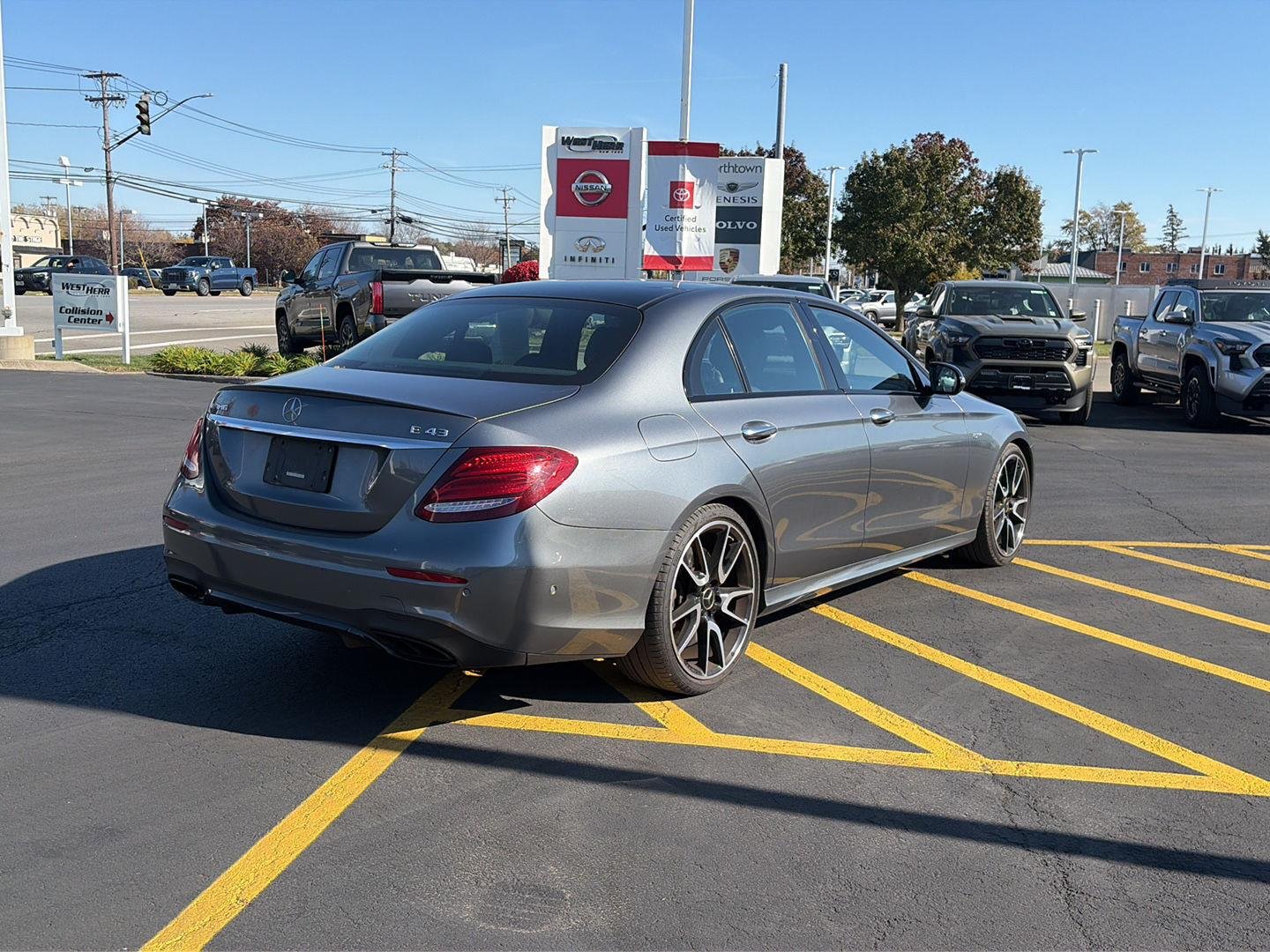 Used 2018 designo Selenite Grey Magno (Matte Finish) Mercedes-Benz AMG® E 43 image 3