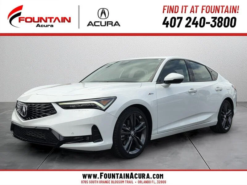 Used 2024 Platinum White Pearl Acura CVT W/A-SPEC TECHNOLOGY PACKAGE image 1