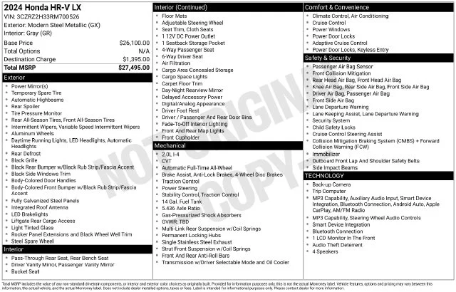 Used 2024 Modern Steel Honda LX image 7