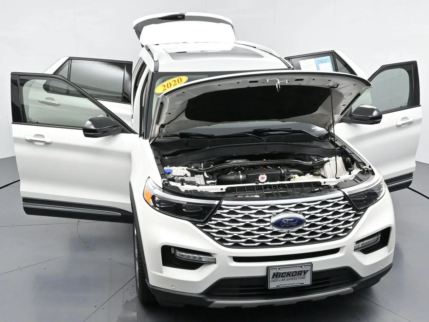 Used 2020 Star White Metallic Tri-Coat Ford Platinum image 50