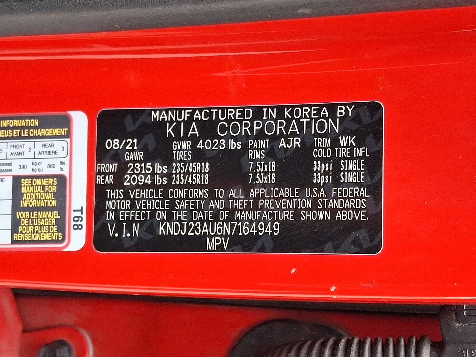 Certified Used 2022 Red Kia X-Line image 23