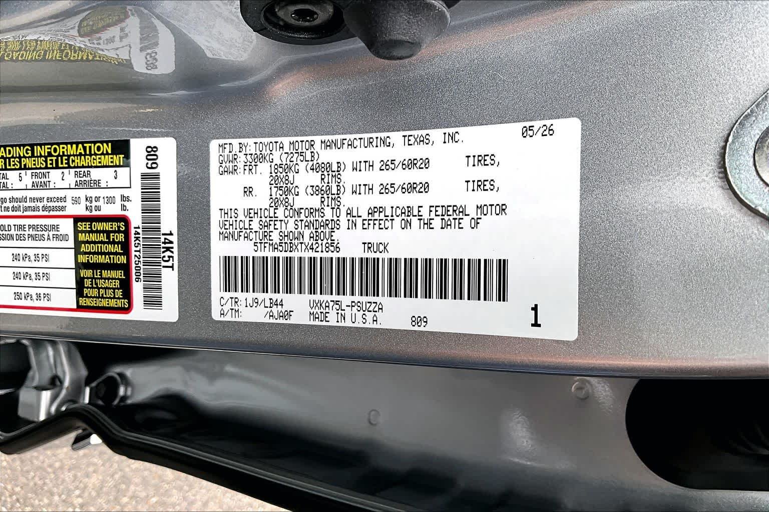 New 2026 Celestial Silver Metallic Toyota 1794 Edition image 22