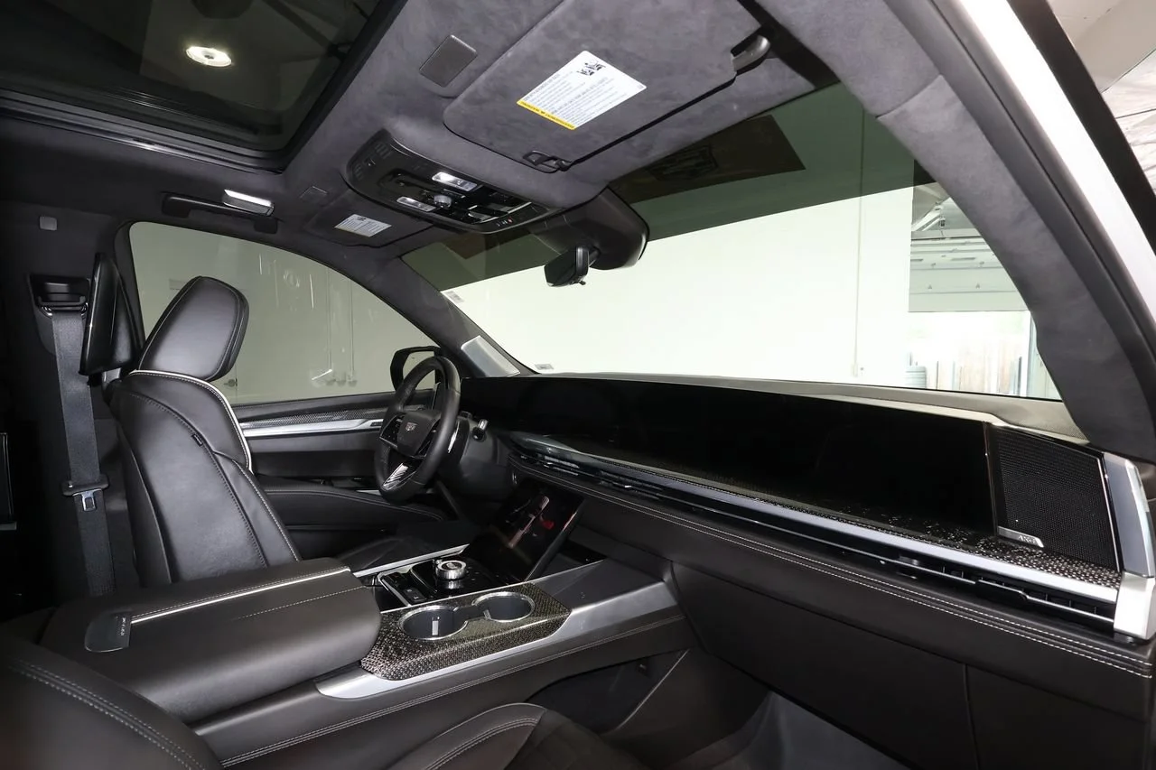 Used 2025 Crystal White Tricoat Cadillac Escalade-V ESV image 29