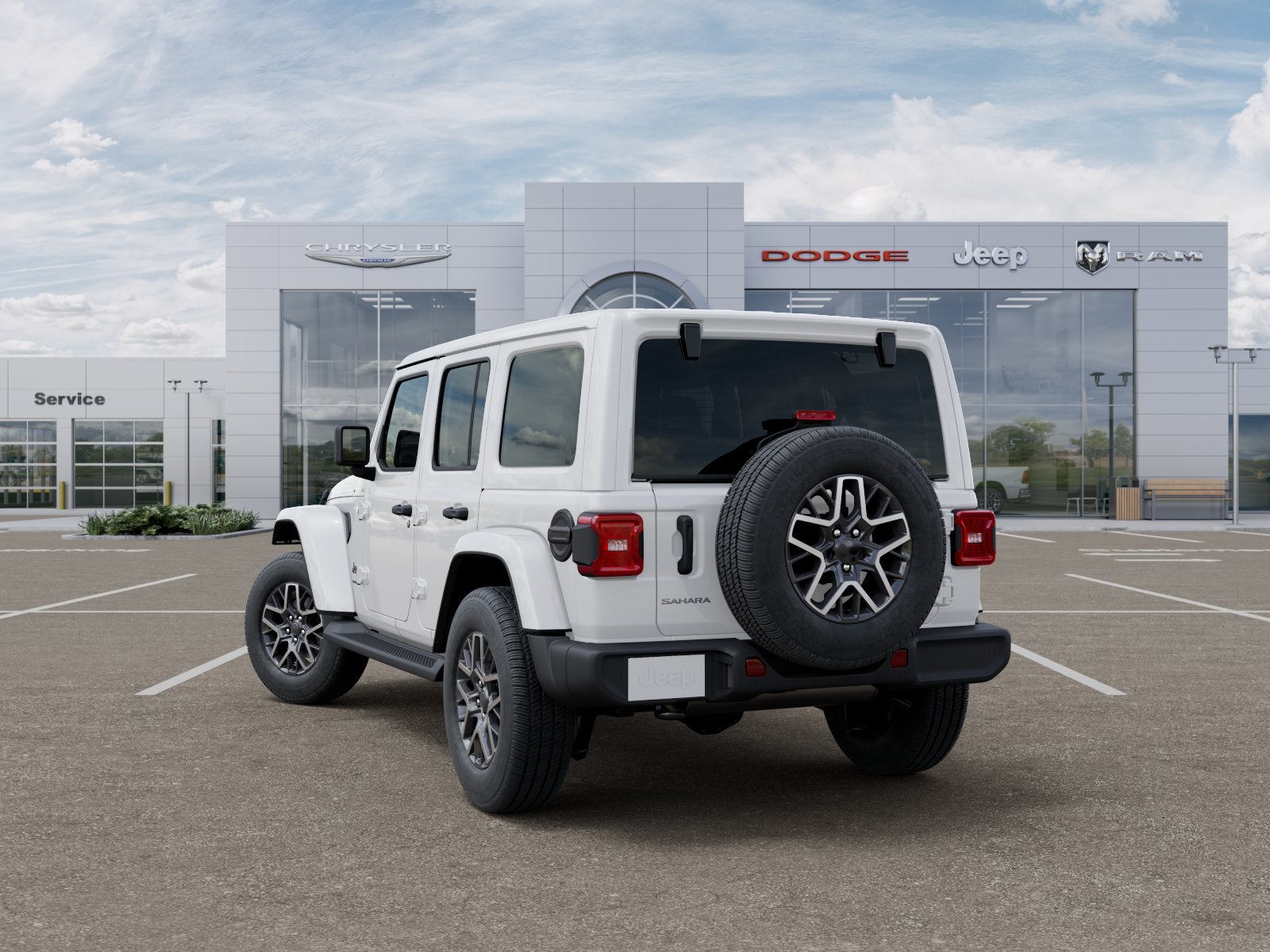 New 2026 Bright White Clear-Coat Exterior Paint Jeep Sahara image 12