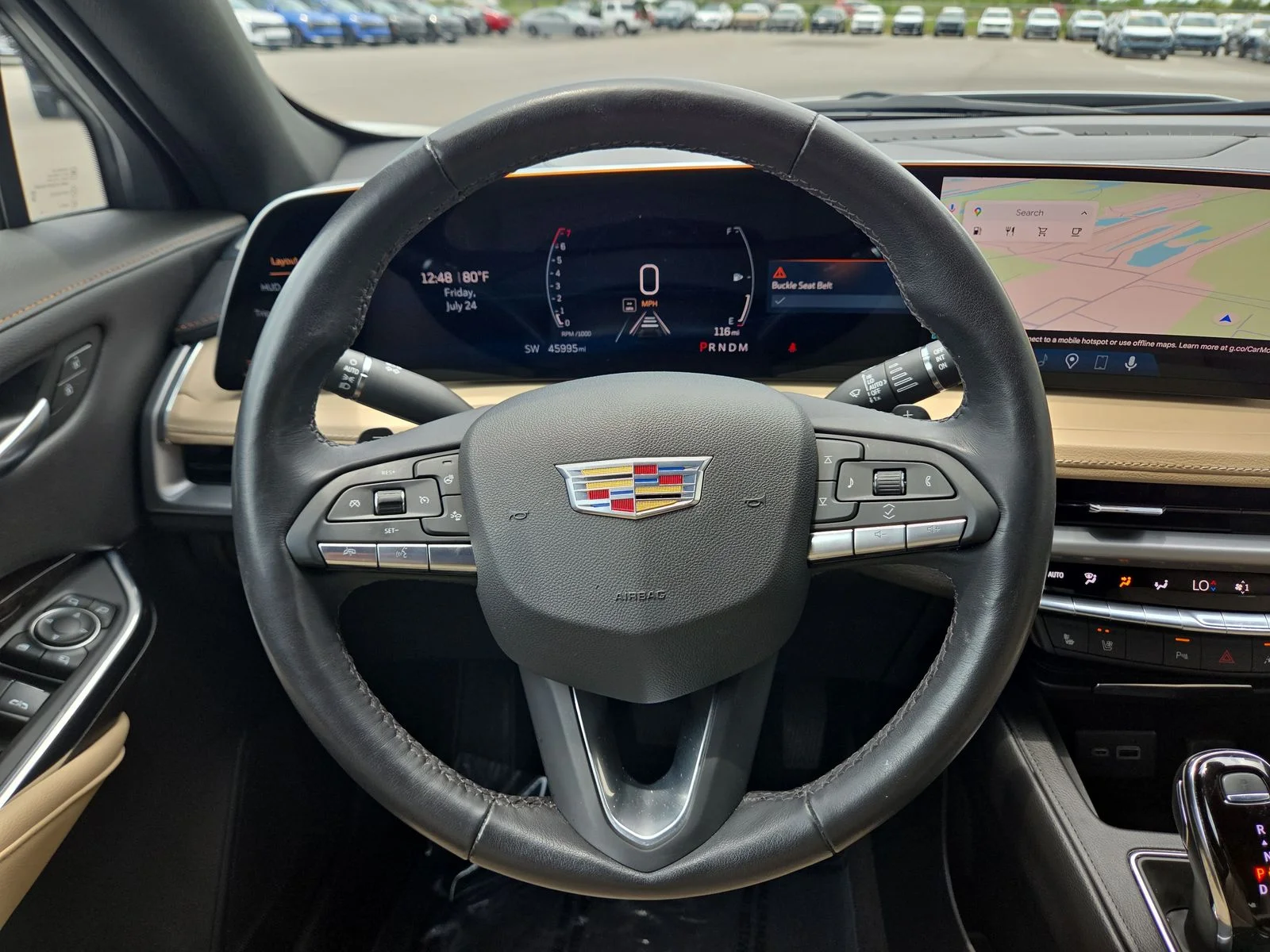 Used 2024 Crystal White Tricoat Cadillac Premium Luxury image 14