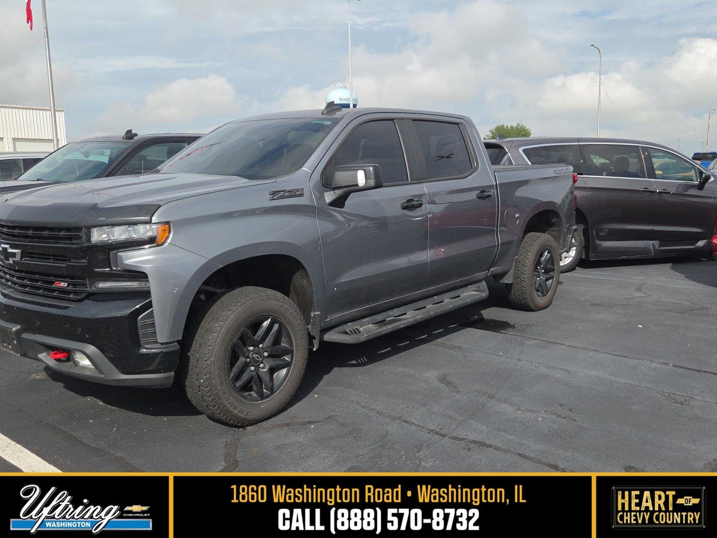 Used 2021 SATIN STEEL METALLIC Chevrolet LT Trail Boss image 1